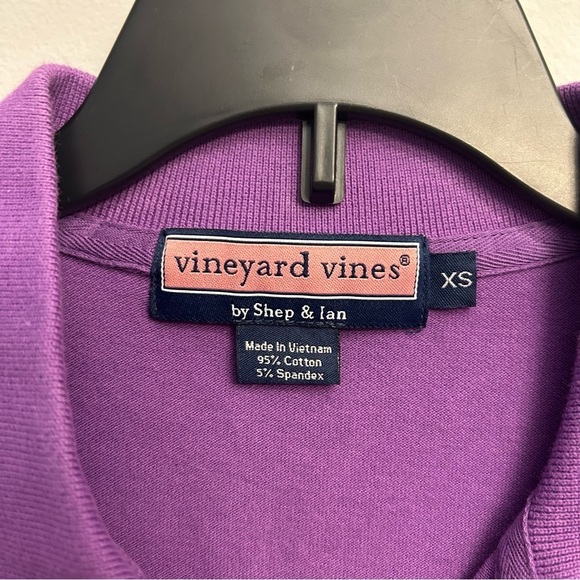 Vineyard Vines Purple Polo Shirt Women Size XS - Picture 3 of 4